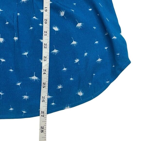 Daniel Rainn Blue Dandelion Cap Sleeve Crochet Detail Top - XS - Picture 6 of 7